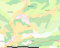 Map commune FR insee code 06054
